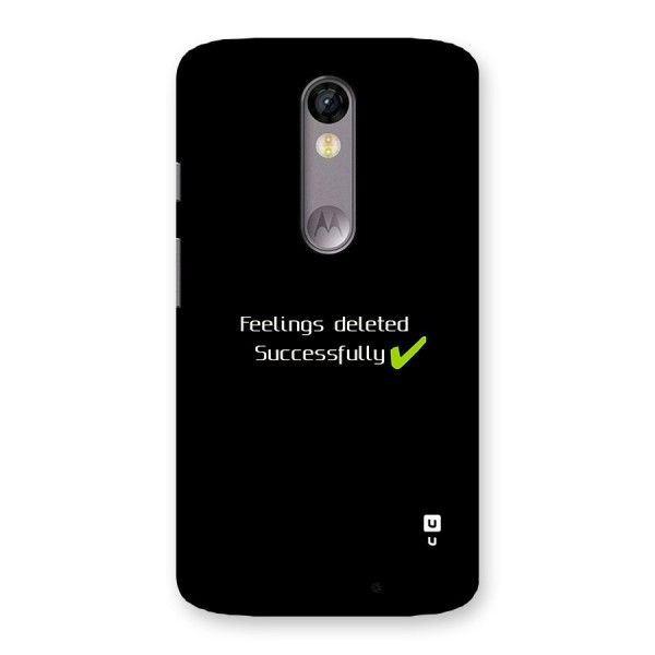 Feelings Deleted Back Case for Moto X Force