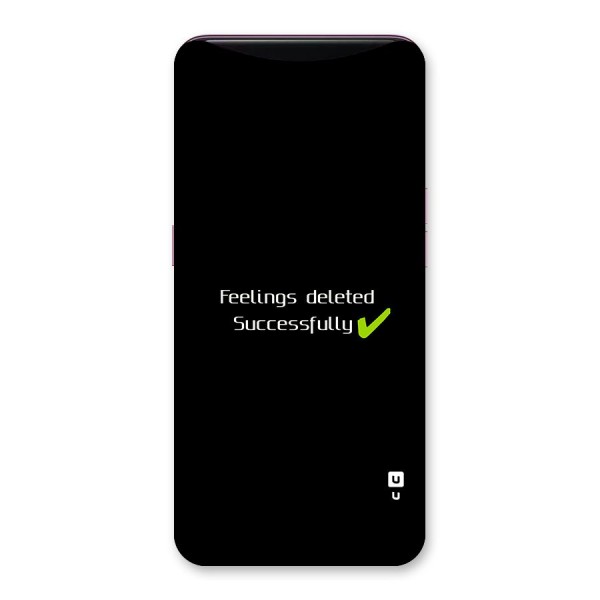 Feelings Deleted Back Case for Oppo Find X