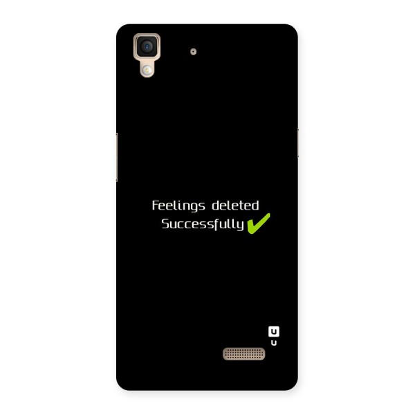 Feelings Deleted Back Case for Oppo R7