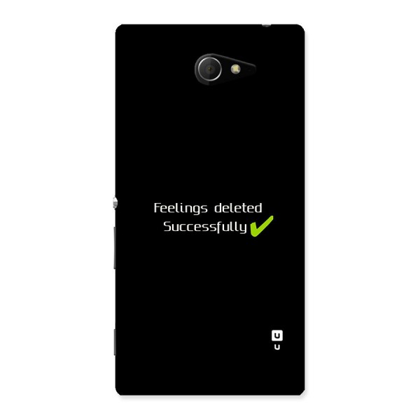 Feelings Deleted Back Case for Xperia M2