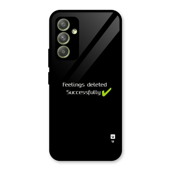 Feelings Deleted Glass Back Case for Galaxy A54