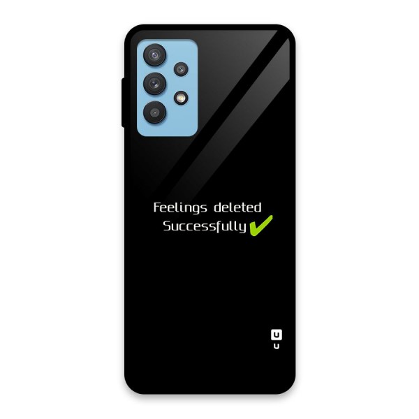 Feelings Deleted Glass Back Case for Galaxy M32 5G