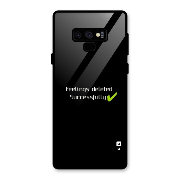 Feelings Deleted Glass Back Case for Galaxy Note 9