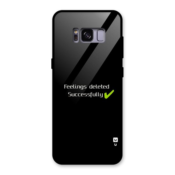 Feelings Deleted Glass Back Case for Galaxy S8