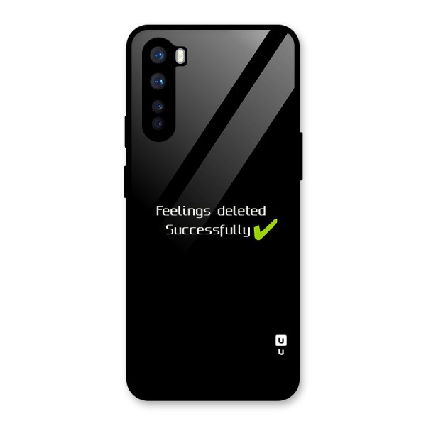 Feelings Deleted Glass Back Case for OnePlus Nord