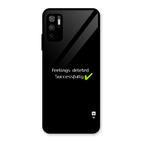 Feelings Deleted Glass Back Case for Poco M3 Pro 5G