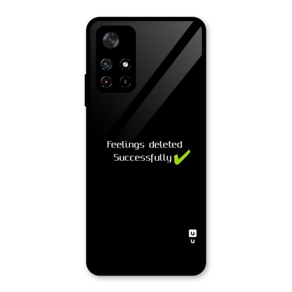 Feelings Deleted Glass Back Case for Poco M4 Pro 5G