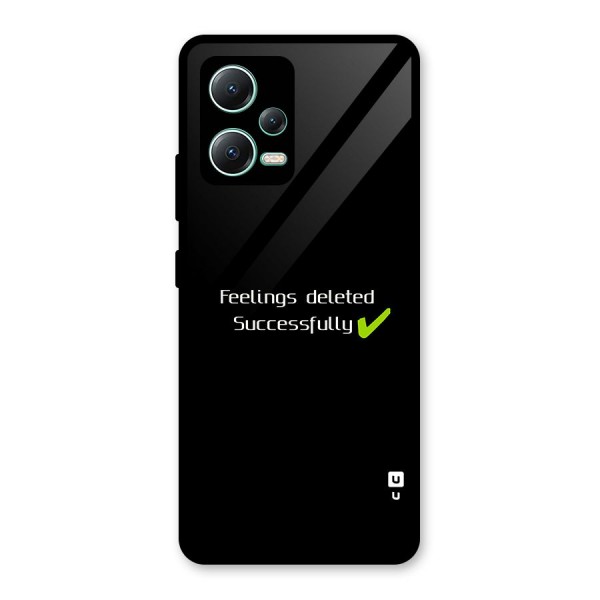 Feelings Deleted Glass Back Case for Redmi Note 12 5G