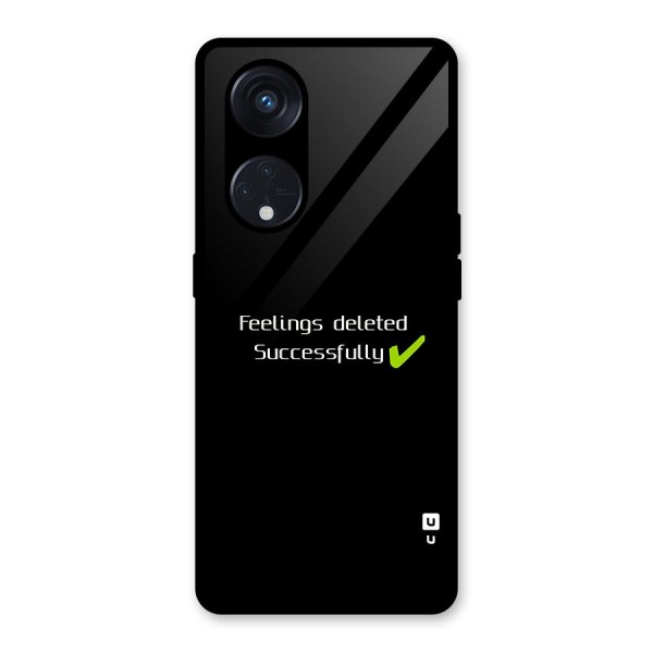 Feelings Deleted Glass Back Case for Reno8 T 5G