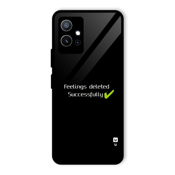 Feelings Deleted Glass Back Case for Vivo T1 5G