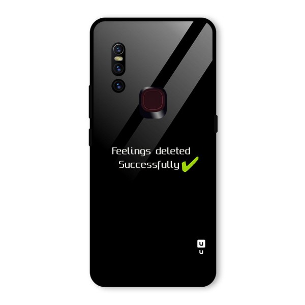 Feelings Deleted Glass Back Case for Vivo V15