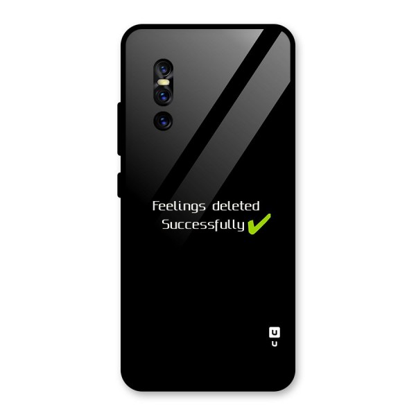 Feelings Deleted Glass Back Case for Vivo V15 Pro