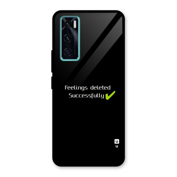 Feelings Deleted Glass Back Case for Vivo V20 SE