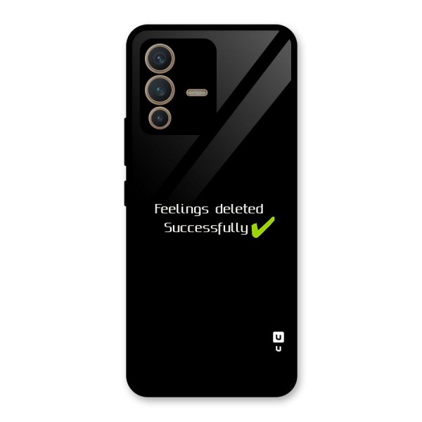 Feelings Deleted Glass Back Case for Vivo V23 5G