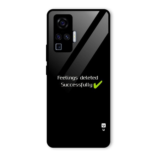 Feelings Deleted Glass Back Case for Vivo X50 Pro