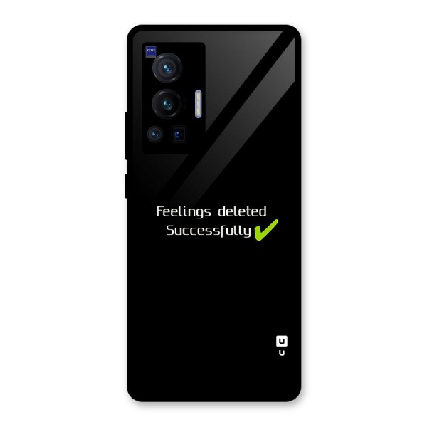 Feelings Deleted Glass Back Case for Vivo X70 Pro