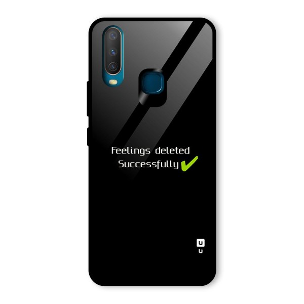 Feelings Deleted Glass Back Case for Vivo Y12