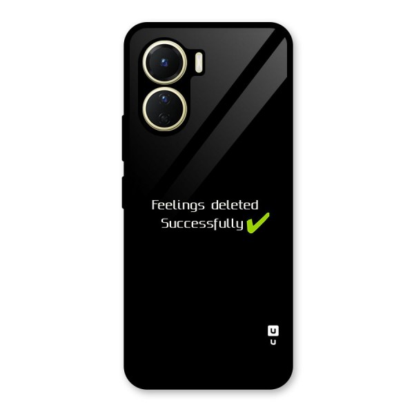 Feelings Deleted Glass Back Case for Vivo Y56