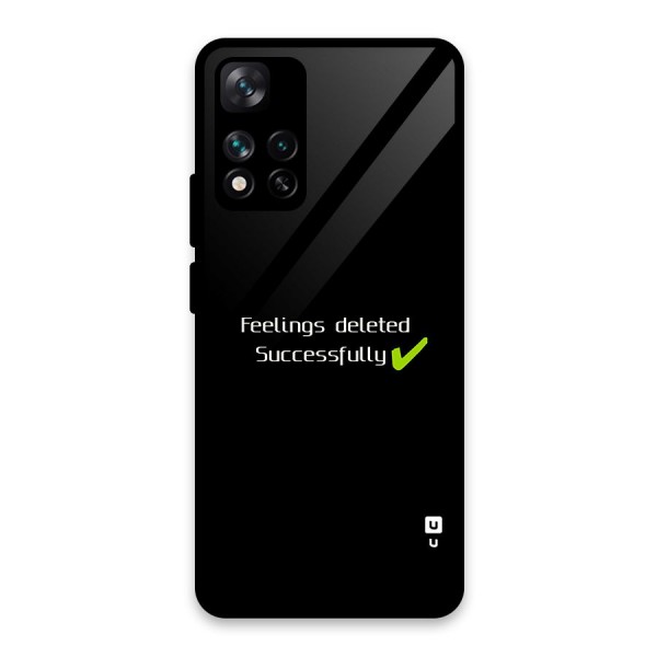 Feelings Deleted Glass Back Case for Xiaomi 11i HyperCharge 5G