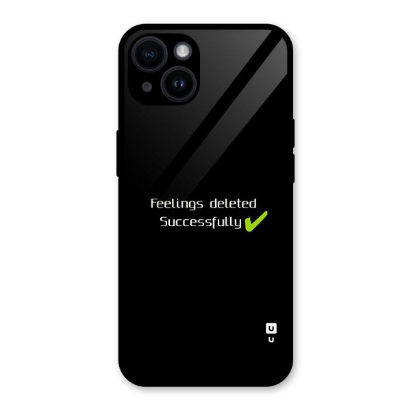 Feelings Deleted Glass Back Case for iPhone 14