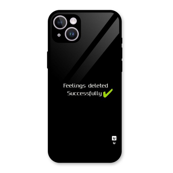 Feelings Deleted Glass Back Case for iPhone 14 Plus