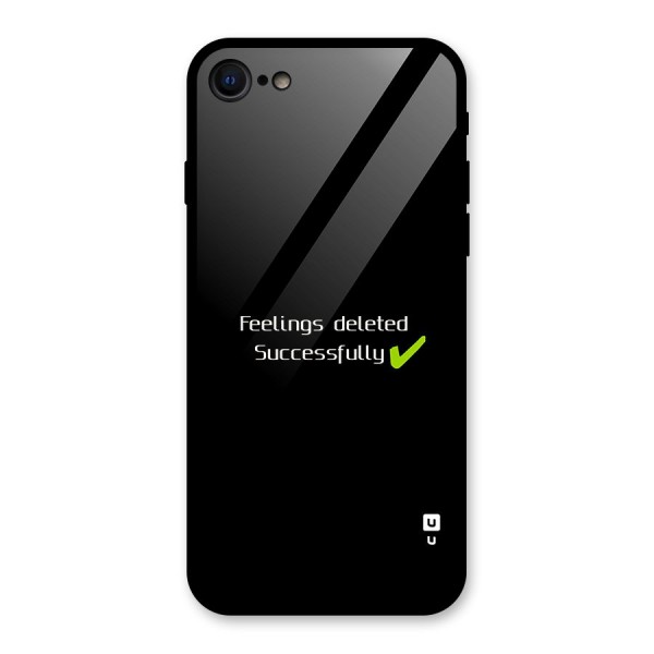 Feelings Deleted Glass Back Case for iPhone 8