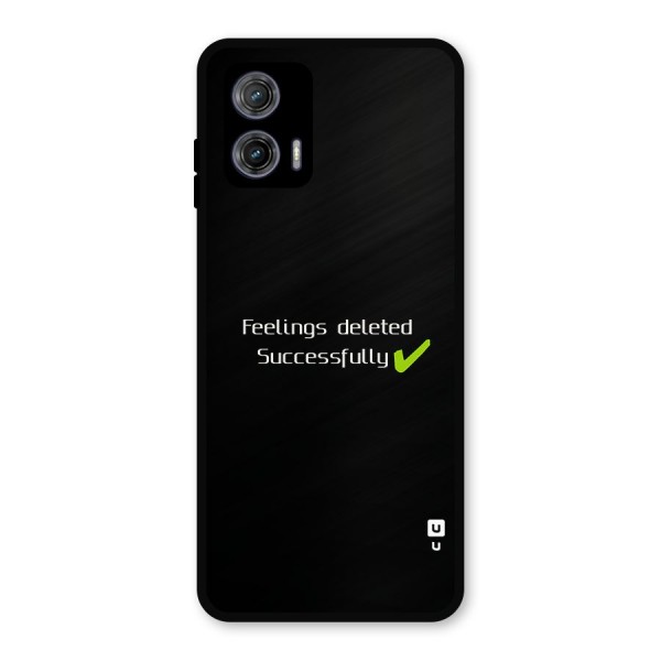 Feelings Deleted Metal Back Case for Moto G73