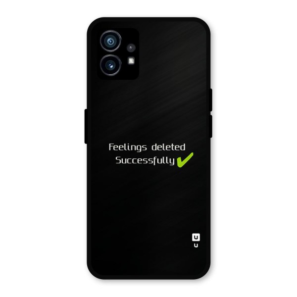 Feelings Deleted Metal Back Case for Nothing Phone 1