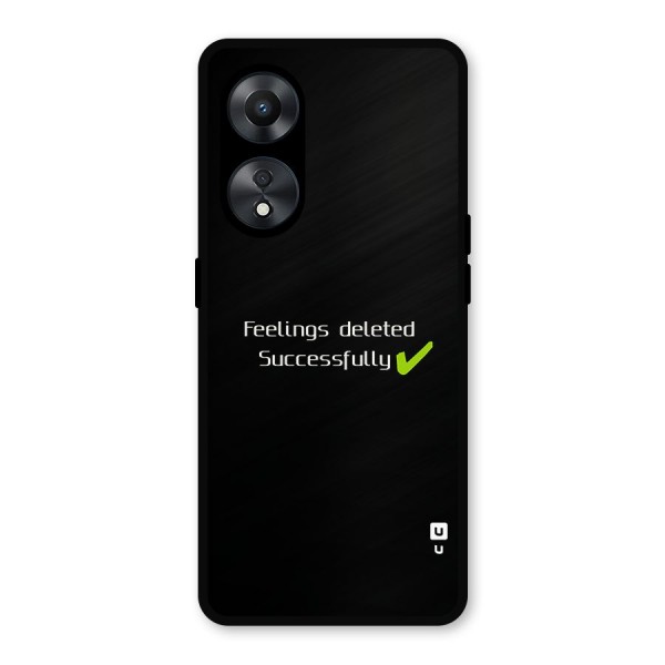 Feelings Deleted Metal Back Case for Oppo A78