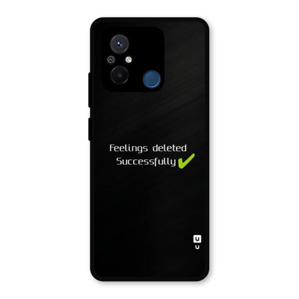 Feelings Deleted Metal Back Case for Poco C55