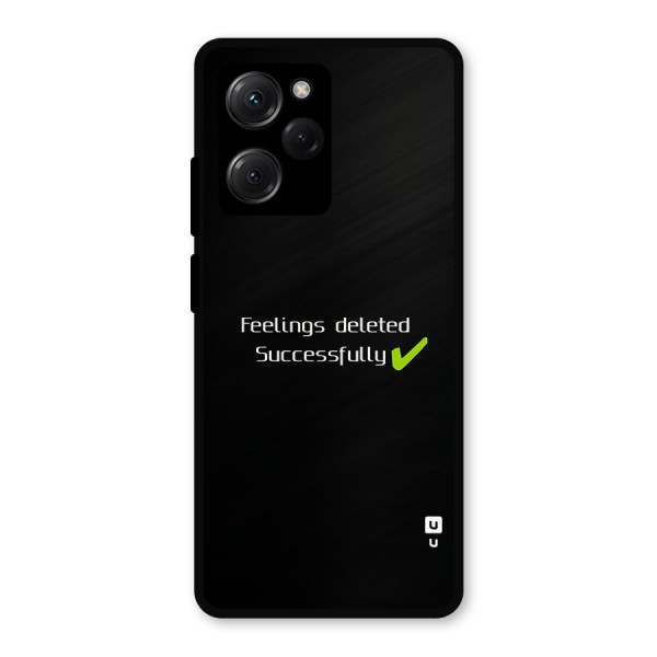 Feelings Deleted Metal Back Case for Poco X5 Pro