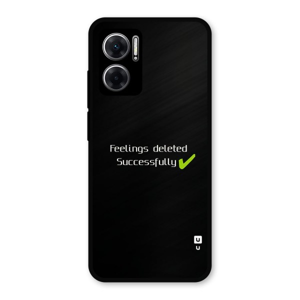 Feelings Deleted Metal Back Case for Redmi 11 Prime 5G