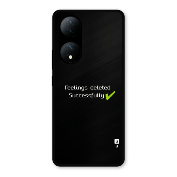 Feelings Deleted Metal Back Case for Vivo Y100a