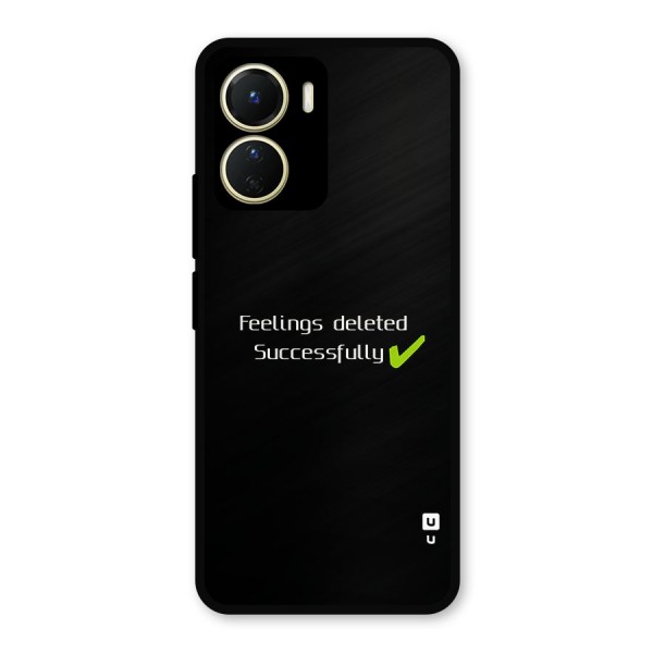 Feelings Deleted Metal Back Case for Vivo Y16