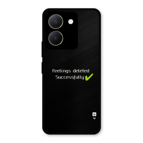 Feelings Deleted Metal Back Case for Vivo Y36