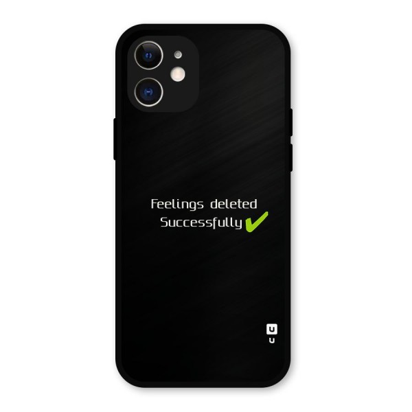 Feelings Deleted Metal Back Case for iPhone 12