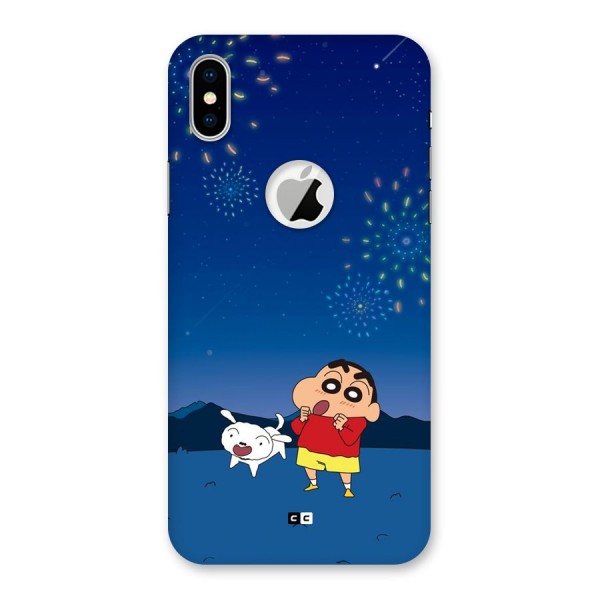 Festival Time Back Case for iPhone XS Logo Cut