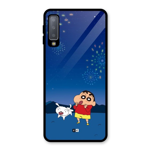 Festival Time Glass Back Case for Galaxy A7 (2018)