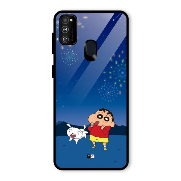 Festival Time Glass Back Case for Galaxy M30s