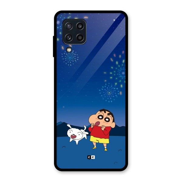 Festival Time Glass Back Case for Galaxy M32