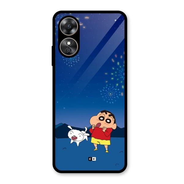 Festival Time Glass Back Case for Oppo A17