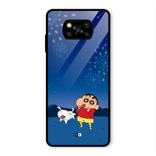 Festival Time Glass Back Case for Poco X3 Pro