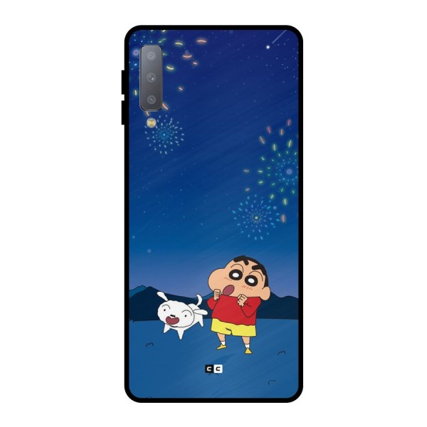 Festival Time Metal Back Case for Galaxy A7 (2018)