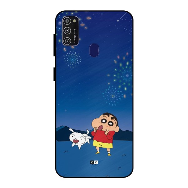 Festival Time Metal Back Case for Galaxy M21