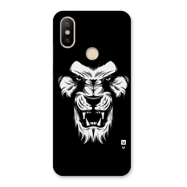 Fierce Lion Digital Art Back Case for Mi A2