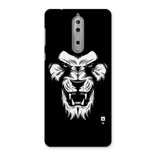 Fierce Lion Digital Art Back Case for Nokia 8