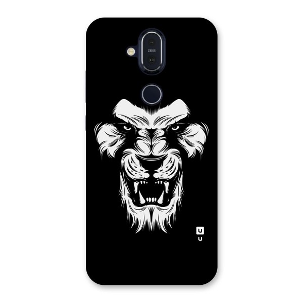 Fierce Lion Digital Art Back Case for Nokia 8.1