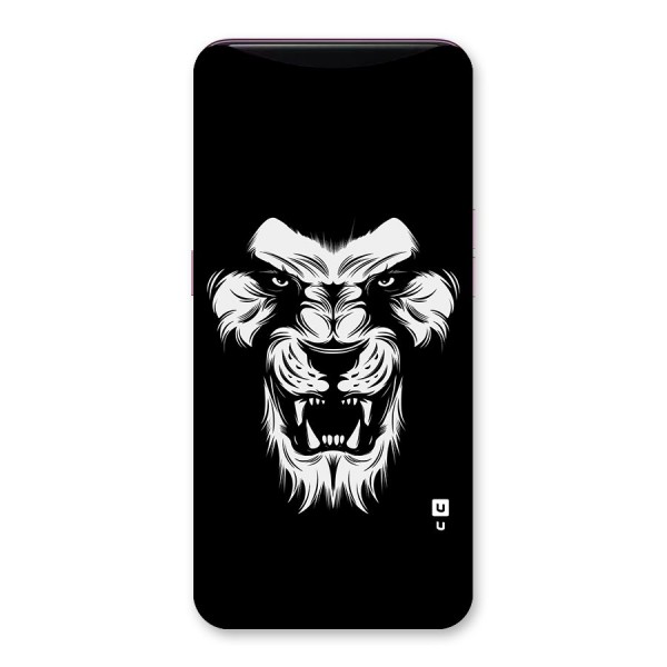 Fierce Lion Digital Art Back Case for Oppo Find X