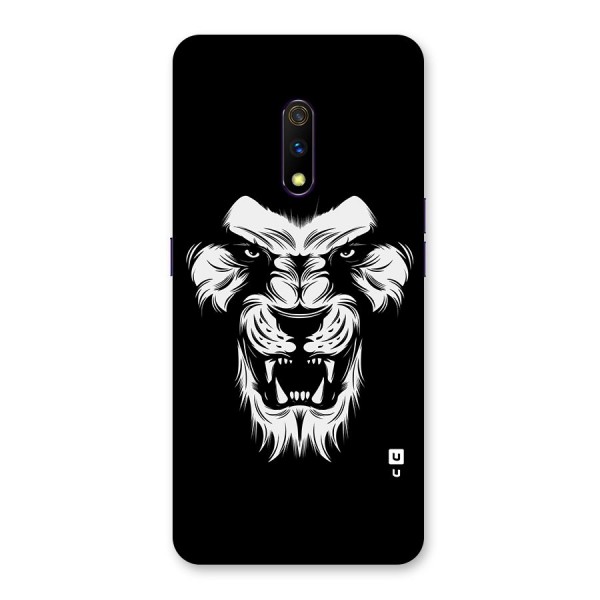 Fierce Lion Digital Art Back Case for Realme X