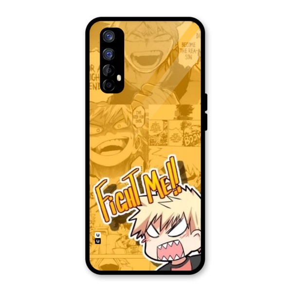 Fight Me Challenge Glass Back Case for Realme 7